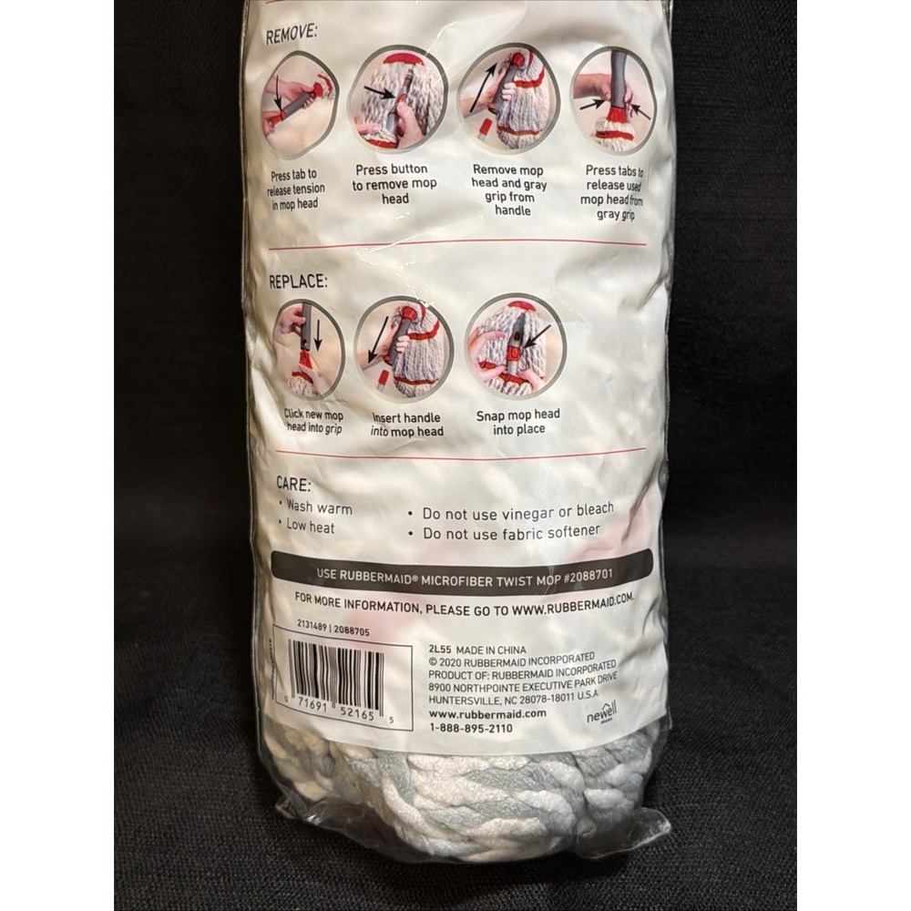 Rubbermaid Microfiber Twist Mop Refill 2088705 - NEW - Picture 5 of 6